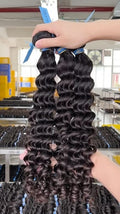 12A XR blue band Virgin Hair Bundle Deals--Deep Wave,favorable price