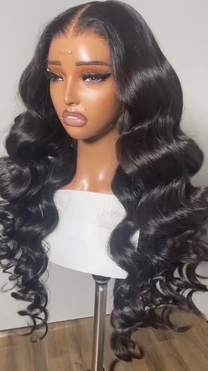 5*5 HD Lace Closure Raw Hair Wig Customzied wig Loose Wave 26"