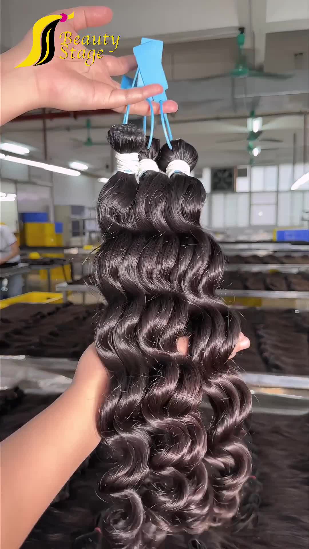 13A Raw Hair Bundle Deals--Loose Wave,White Rubber Band Hair