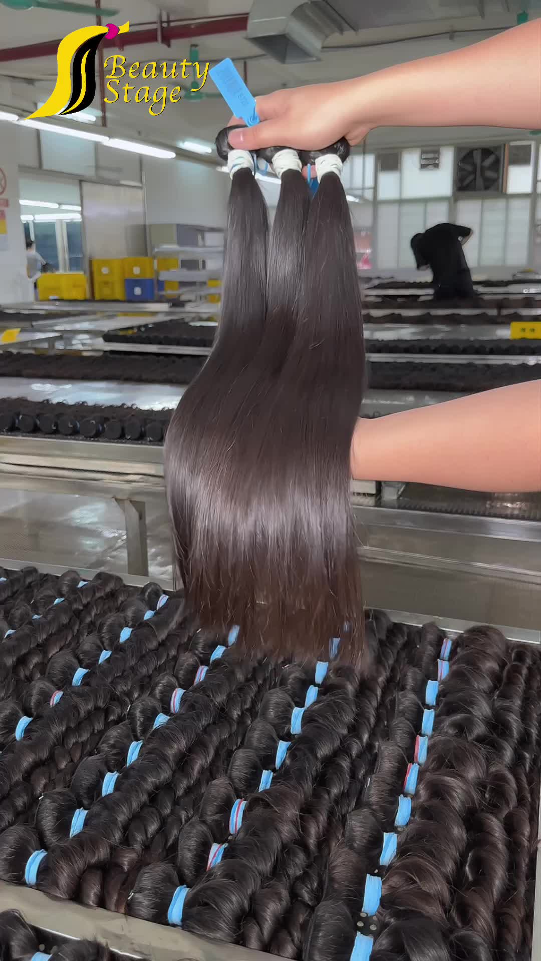 13A Raw Hair Bundle Deals--Straight,White Rubber Band Hair