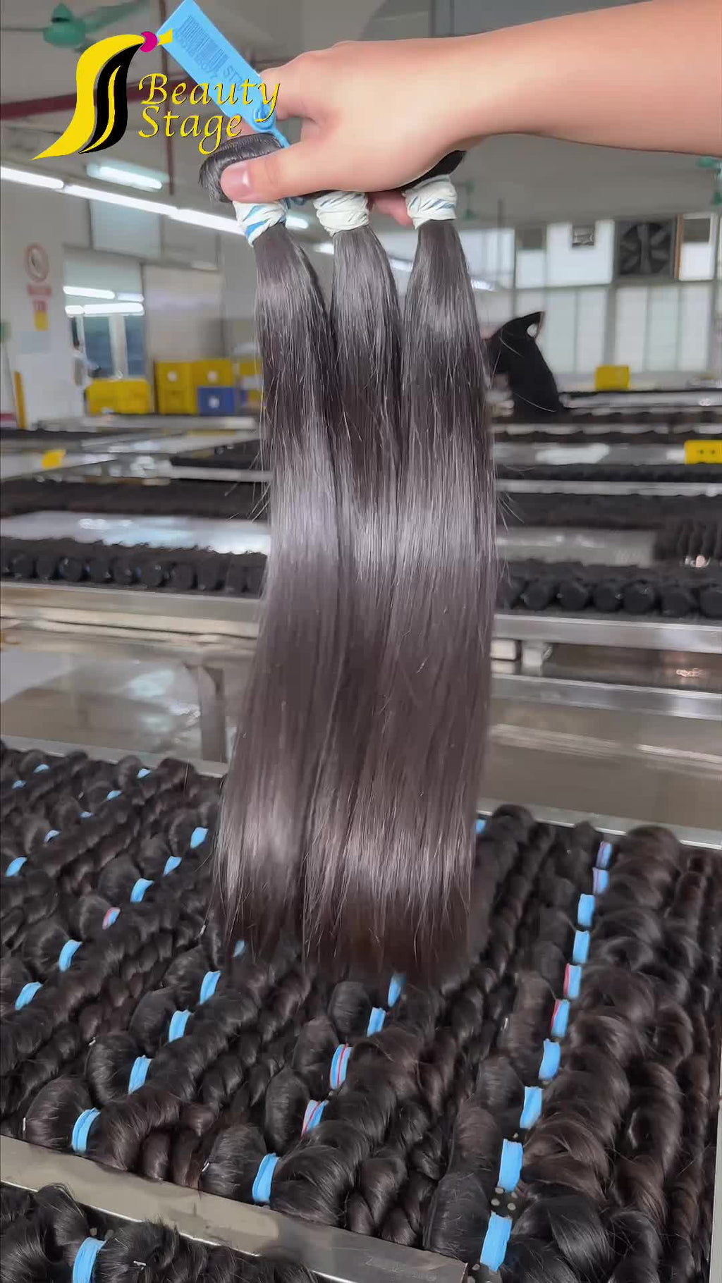 13A Raw Hair Bundle Deals--Straight,White Rubber Band Hair