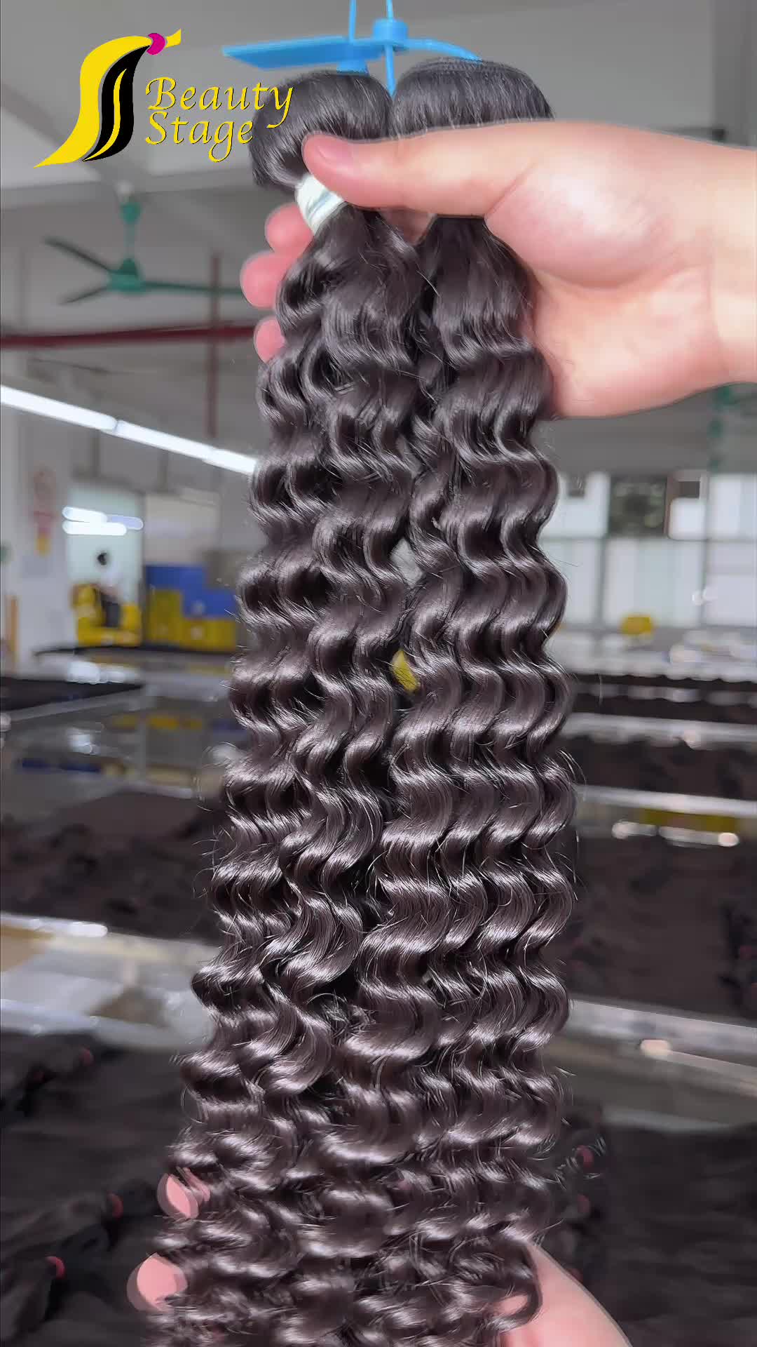 13A Raw Hair Bundle Deals--Curly Wave,White Rubber Band Hair