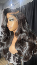 HD 6*6 Customzied Raw Hair Wig Restyled Body Wave C part  22inch