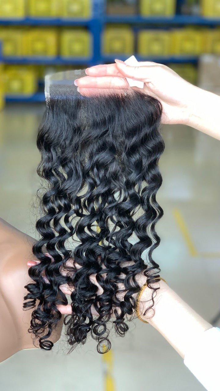 12A grade  5*5 HD Lace Closure Deep Wave