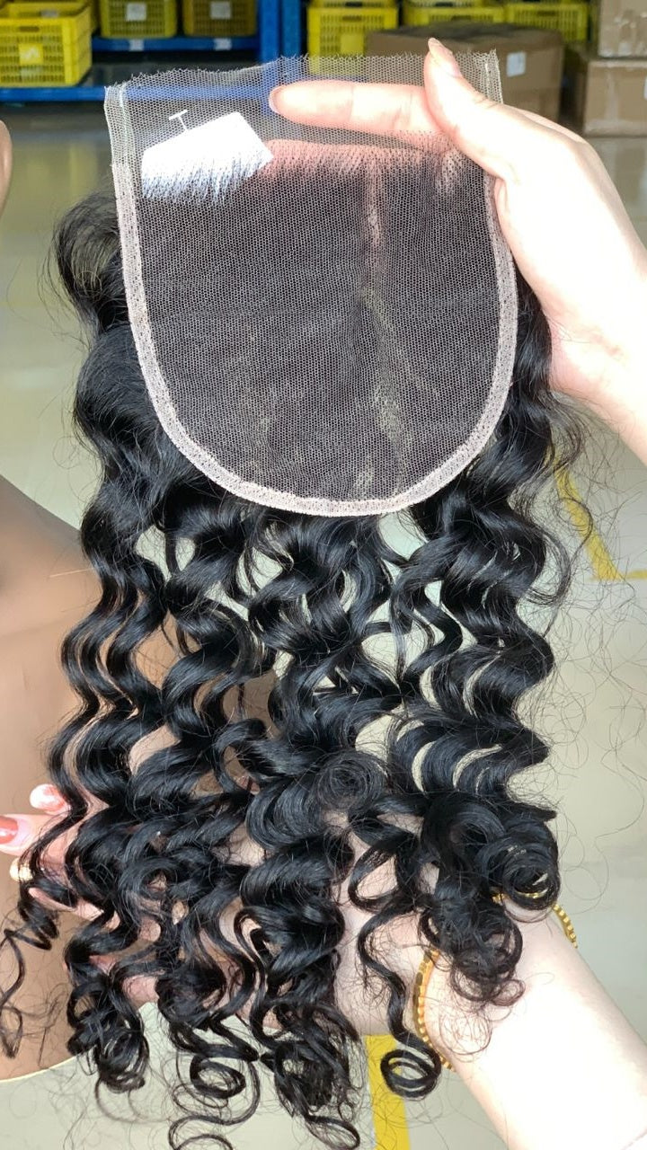 12A grade  5*5 HD Lace Closure Deep Wave