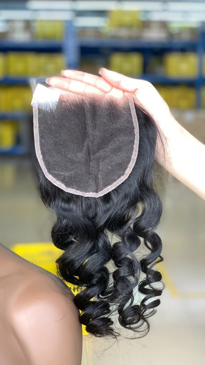 12A grade  5*5 HD Lace Closure Loose Wave
